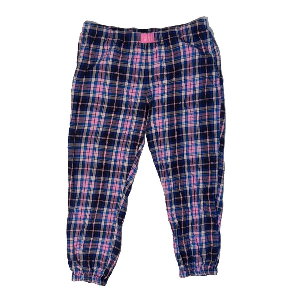 Victoria’s Secret Woman’s Plaid Pajama Lounge Pants w/pockets - Pink and Blue